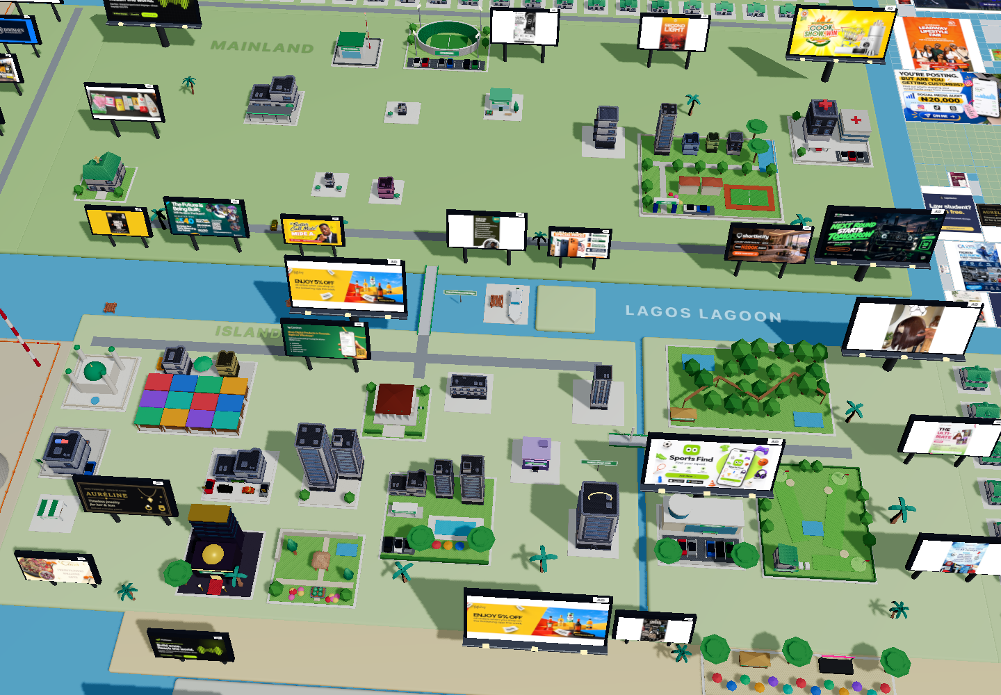 The public Lagos Life city scene, with venues on the mainland and island.